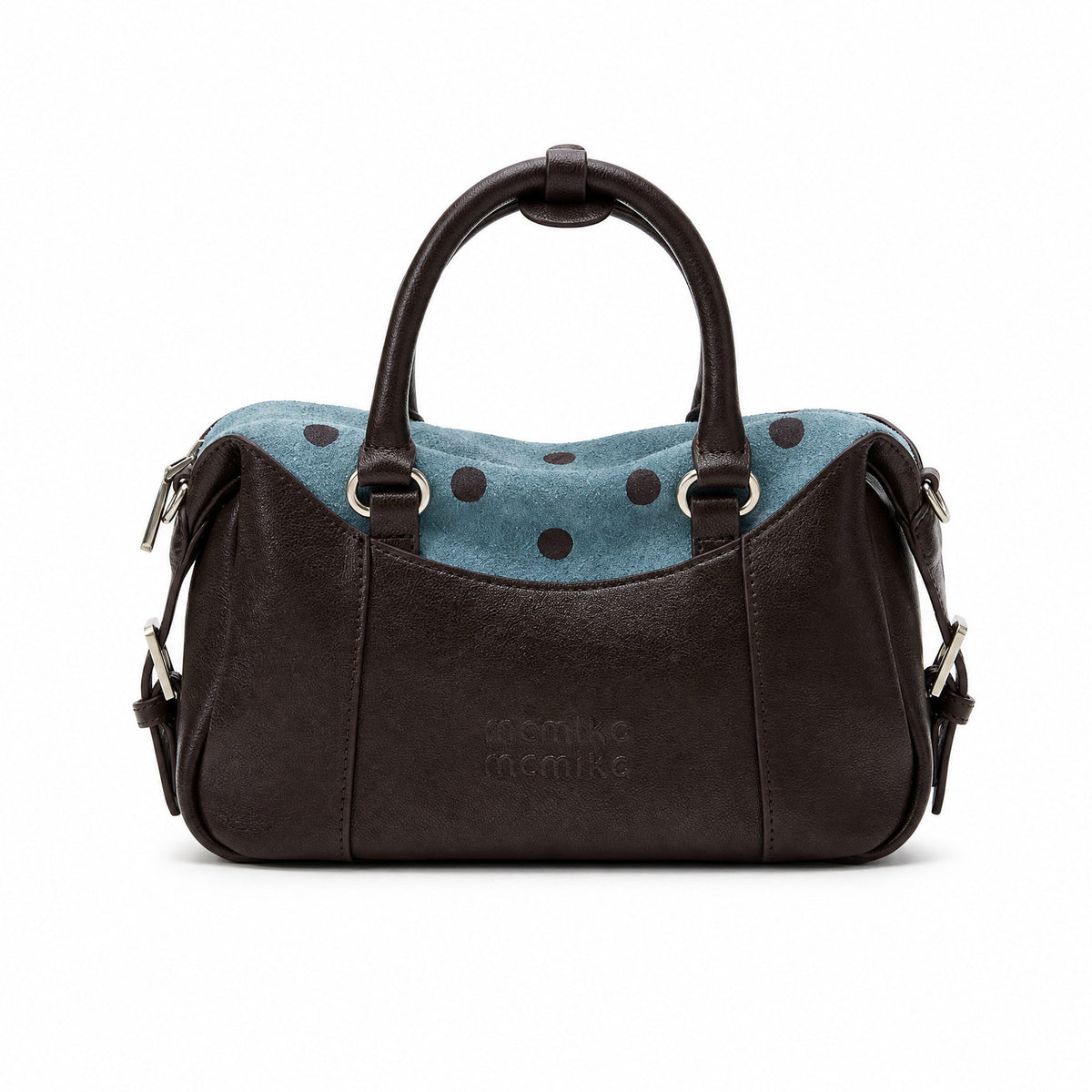 Mcmiko Spot Patch Mini Bag, vintage brown, studio view